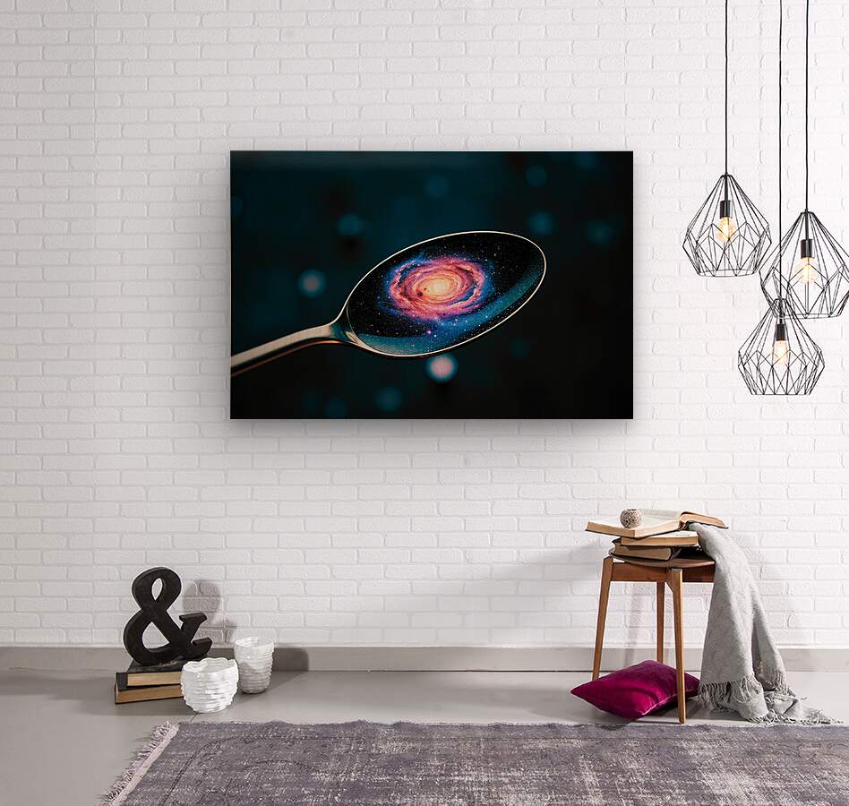  Wood Print Galaxy Spoon Wall Art