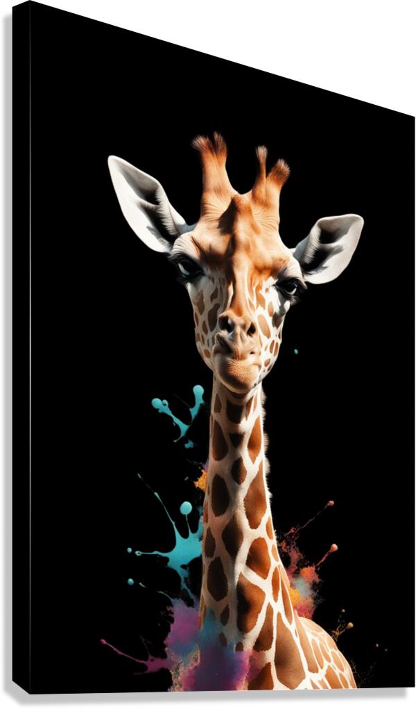  Giclée Stretched Canvas Print Giraffe Wall Art