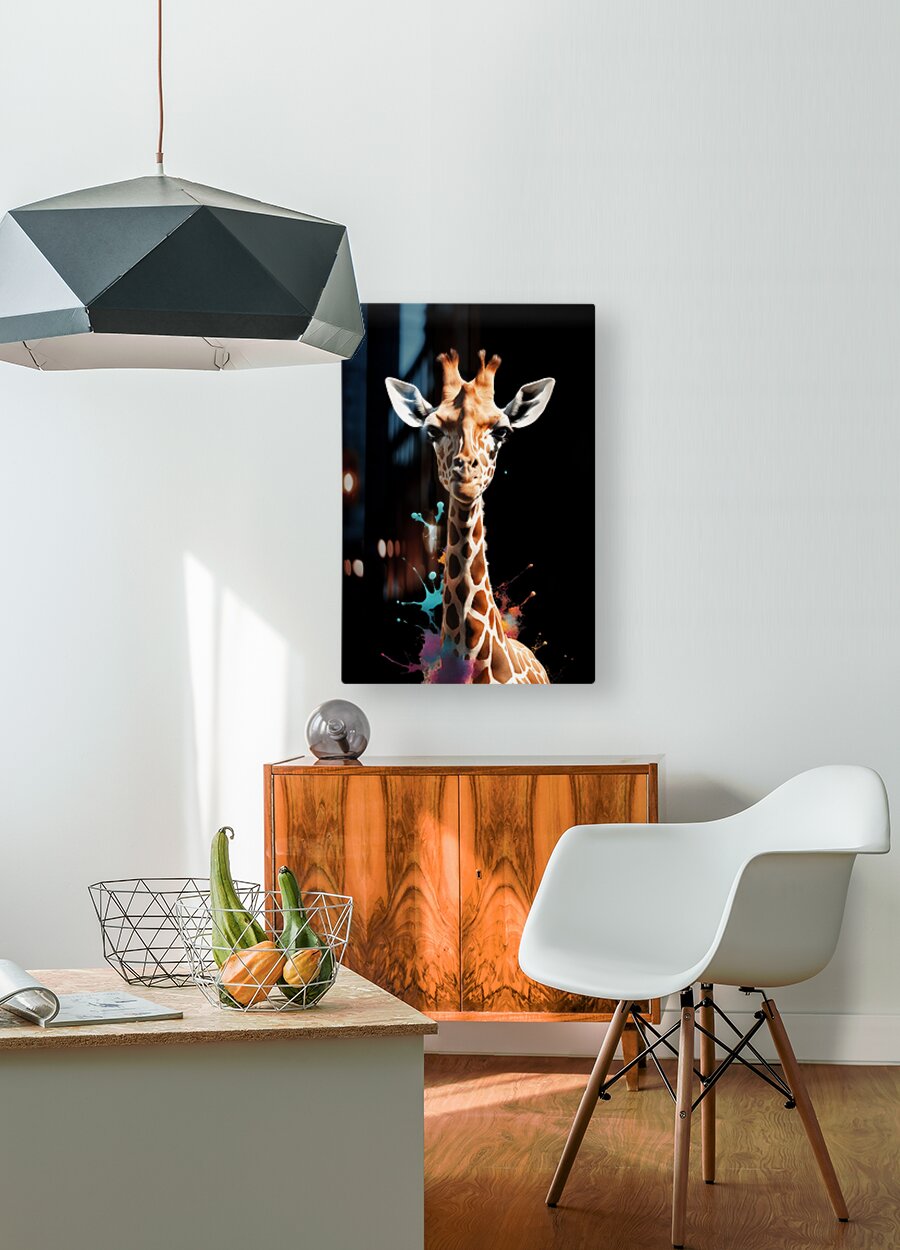 HD Sublimation Metal Print Giraffe Wall Art