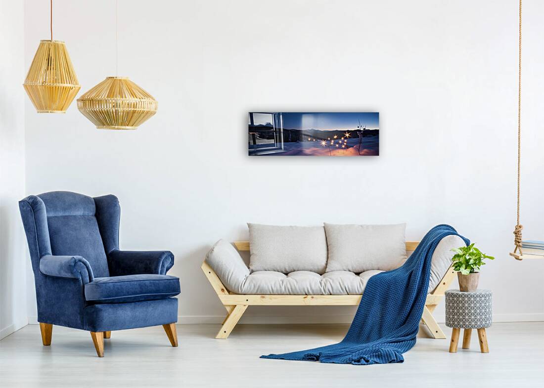 Acrylic Print Mockup Winter Lights Wall Art