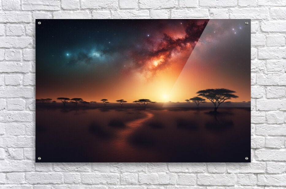 Acrylic Print  Galaxy Safari Wall Art