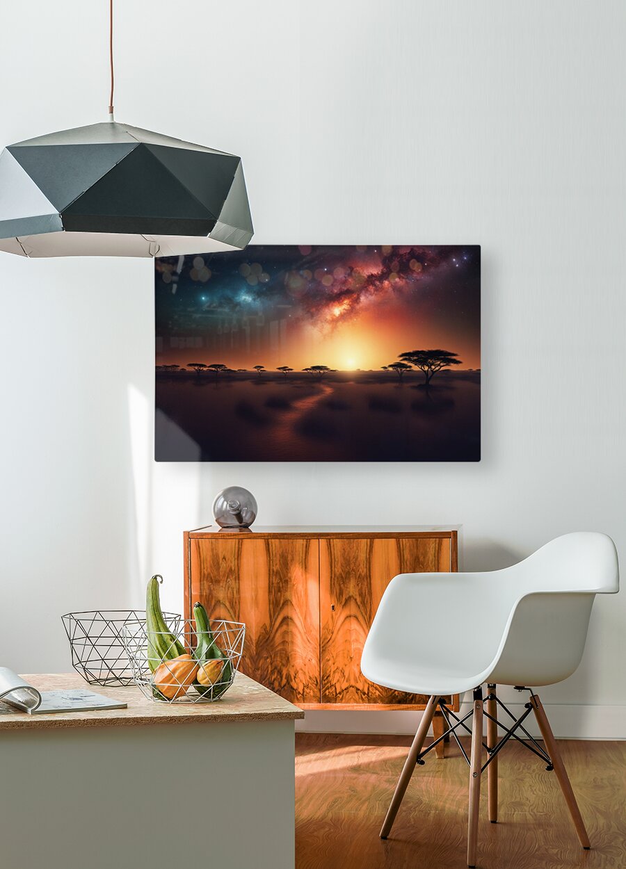  HD Sublimation Metal Print Galaxy Safari