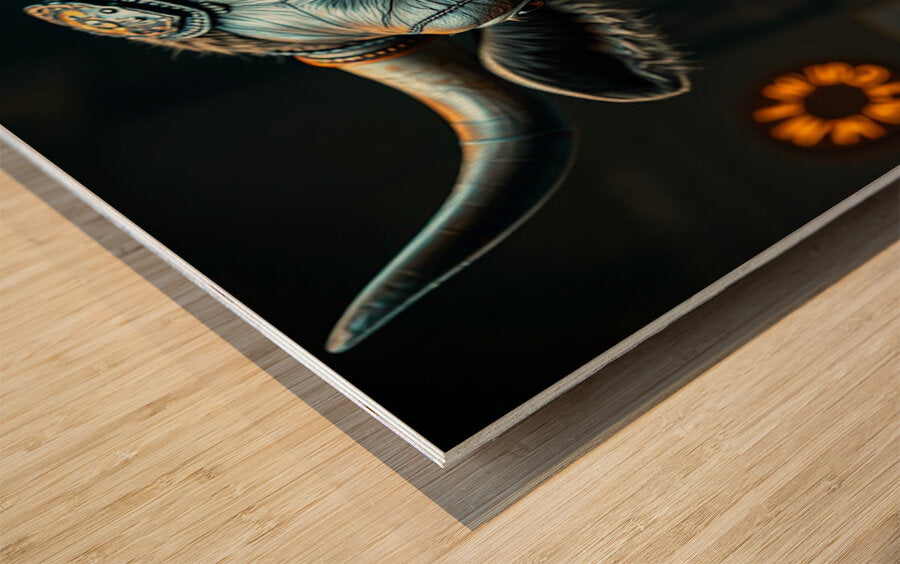 Wood Print Close-up