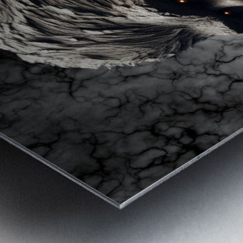 Brushed Metal Print Close-up