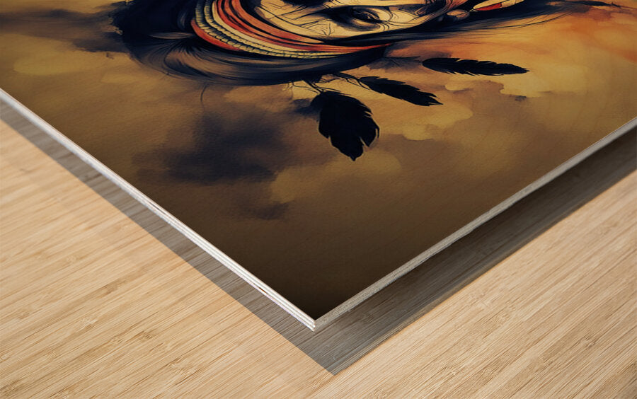 Wood Print Close-up