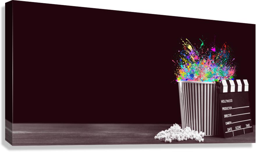  Giclée Stretched Canvas Print Movie Popcorn Wall Art