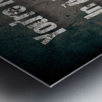 Brushed Metal Print Close-up