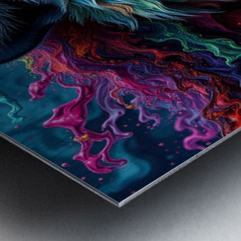  Brushed Metal Print Close-up