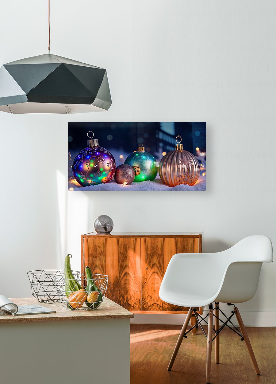 HD Sublimation Metal Print Christmas Ornament Wall Art