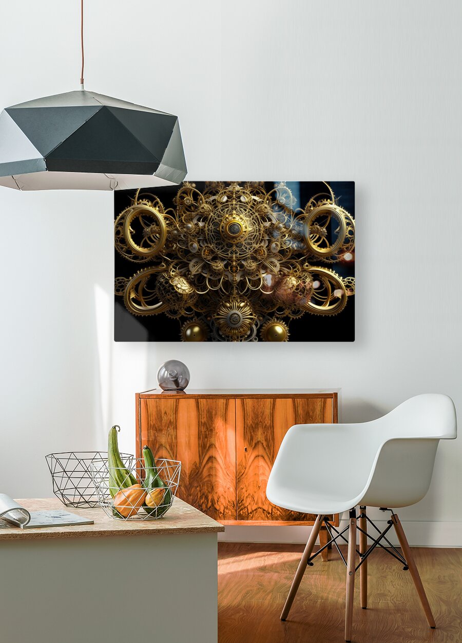  HD Sublimation Metal Print Steampunk Design Wall Art