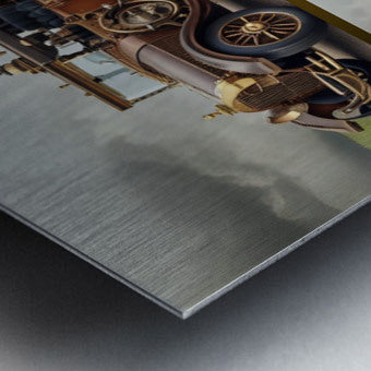 Brushed Metal Print Close-up