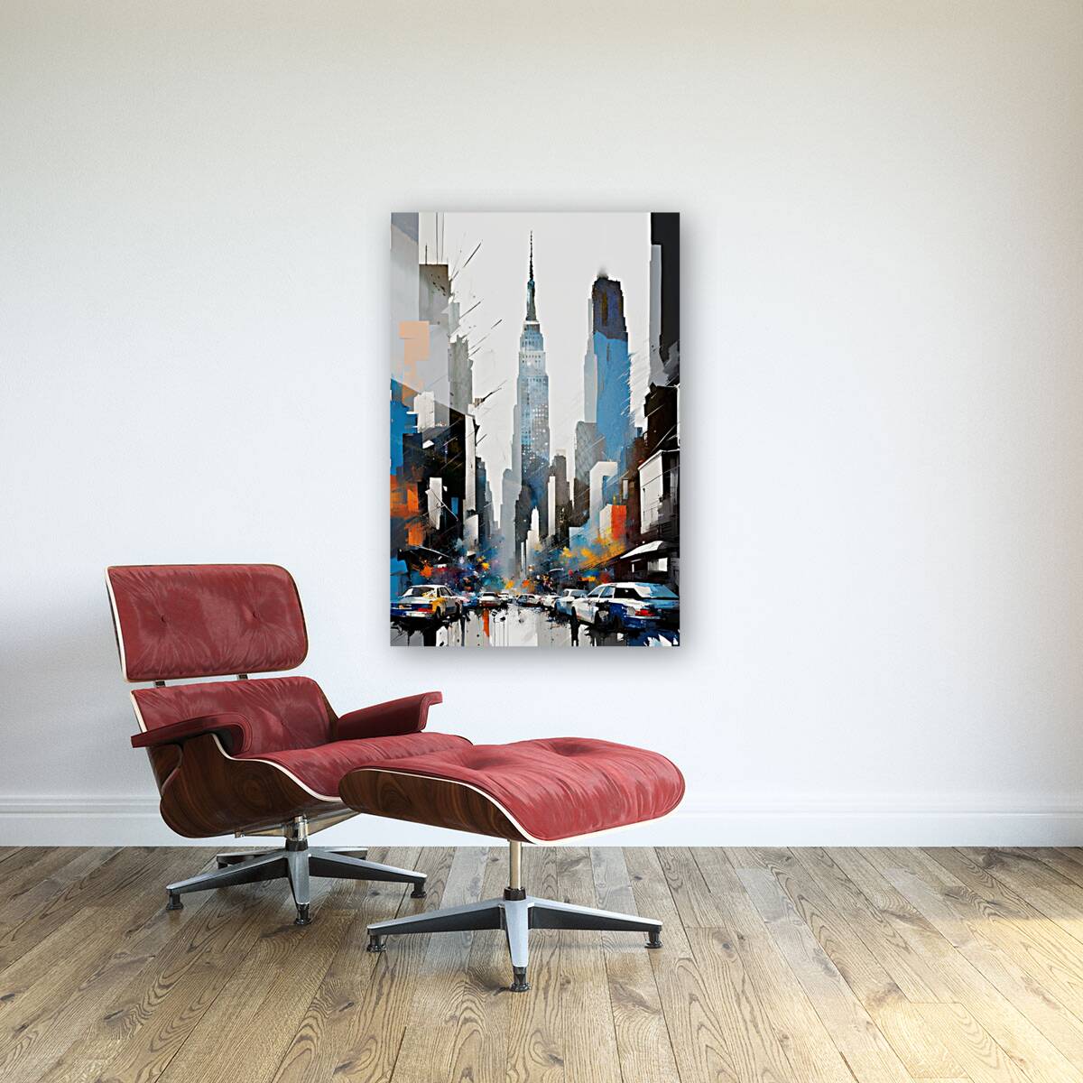 Acrylic Print Mockup New York City Painting Wall Art