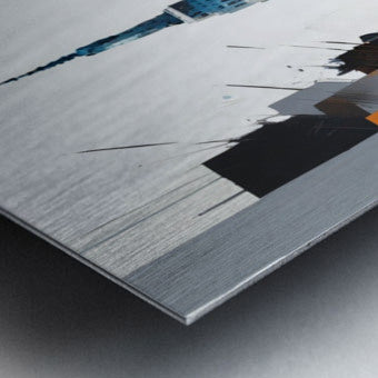 Brushed Metal Print Close-up