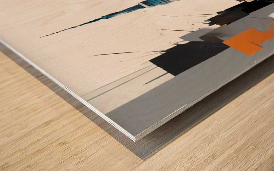 Wood Print Close-up