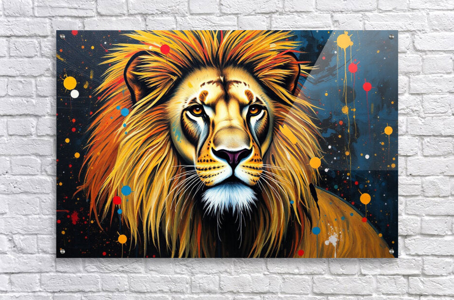 Acrylic Print Lion Wall Art