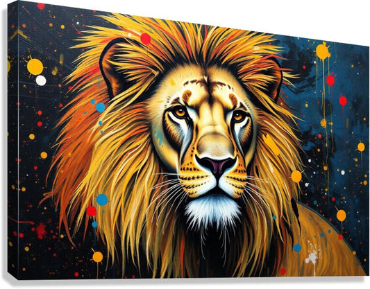  Giclée Stretched Canvas Print Lion Wall Art