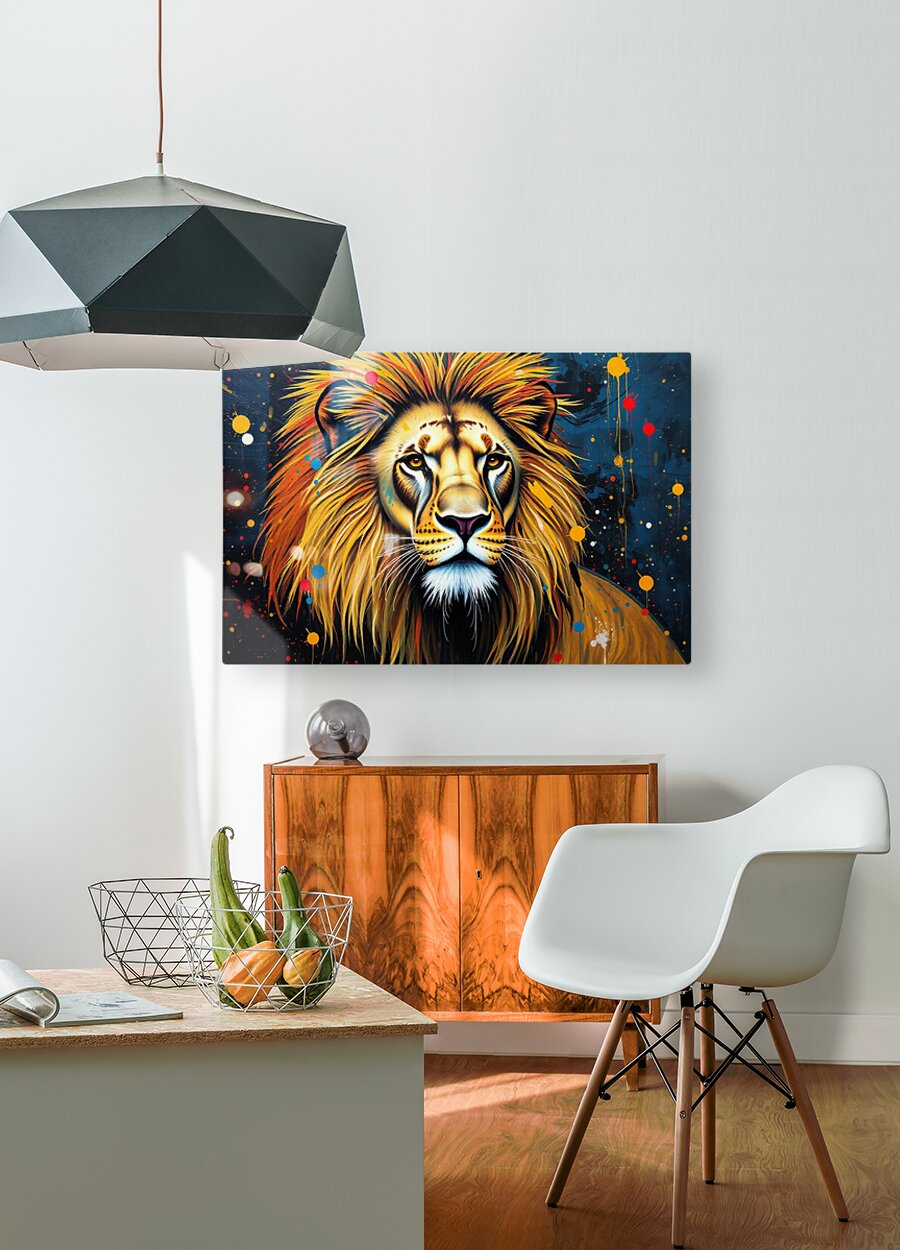 HD Sublimation Metal Print Lion Wall Art