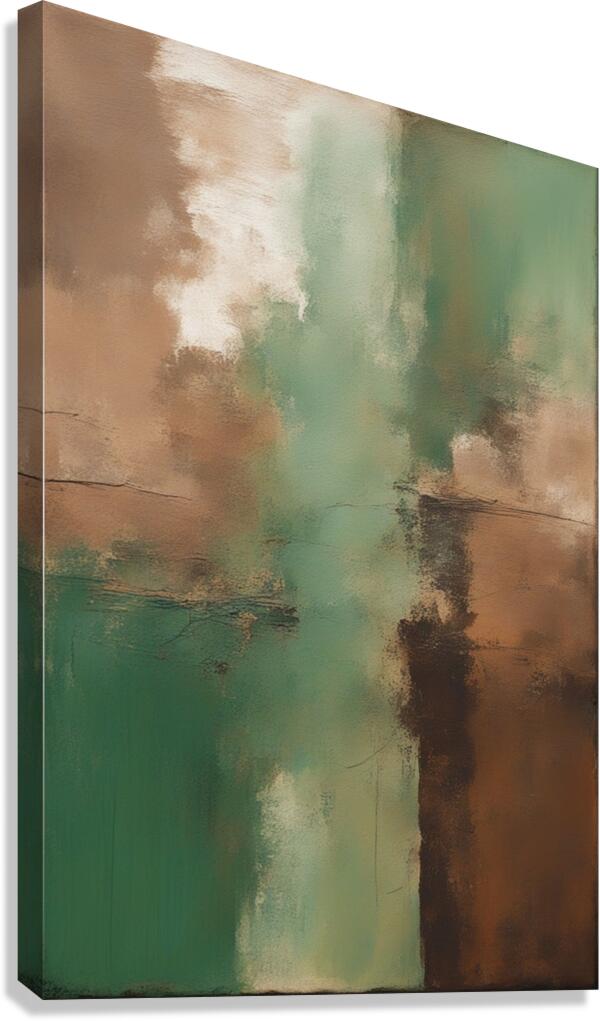 Giclée Stretched Canvas Print Rustic Abstract Wall Art