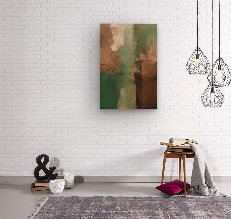 Wood Print Rustic Abstract Wall Art