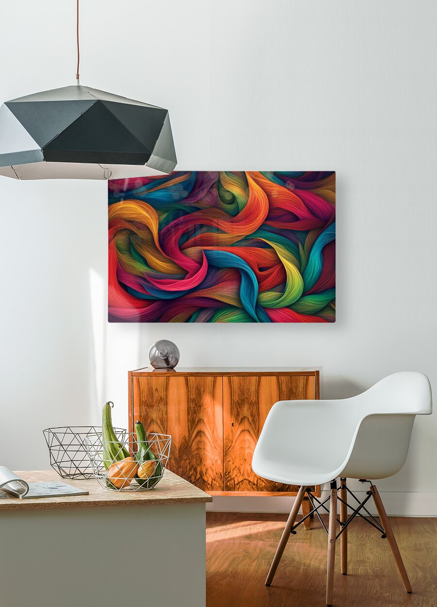 HD Sublimation Metal Print Colorful Abstract Wall Art